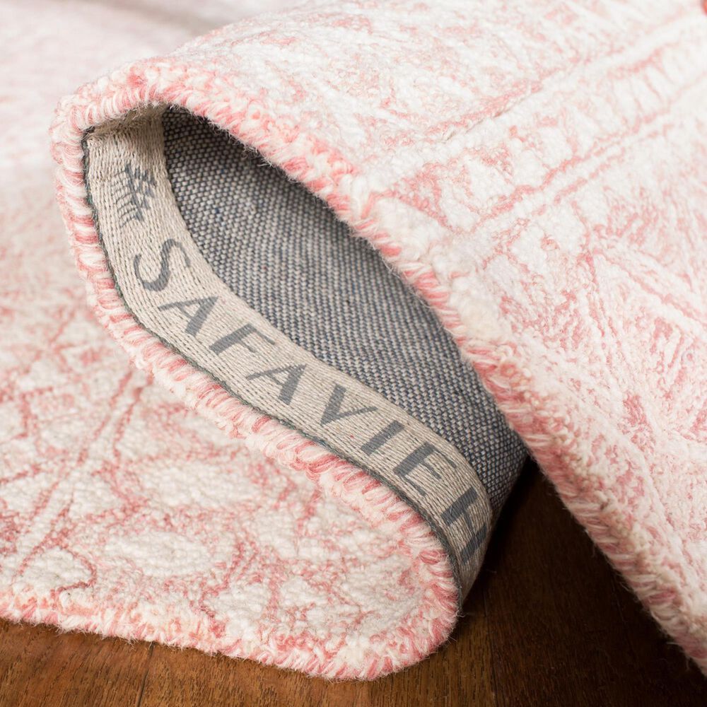 Safavieh Micro-Loop Southwestern 6&#39; x 9&#39; Pink and Ivory Area Rug, , large