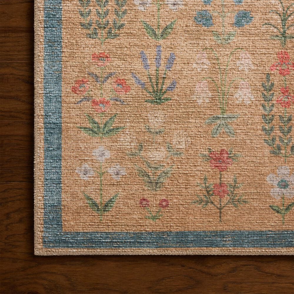 Rifle Paper Co. x Loloi Edinburgh Wheat and Multicolor 2'6" x 12' Runner, , large