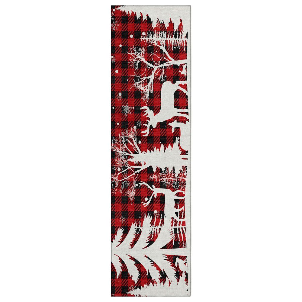 Dalyn Rug Company Wonderland WN32 2"3" x 7"6" Red Indoor/Outdoor Runner, , large