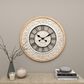 Maple and Jade 32" Wall Clock in Light Brown and White, , large
