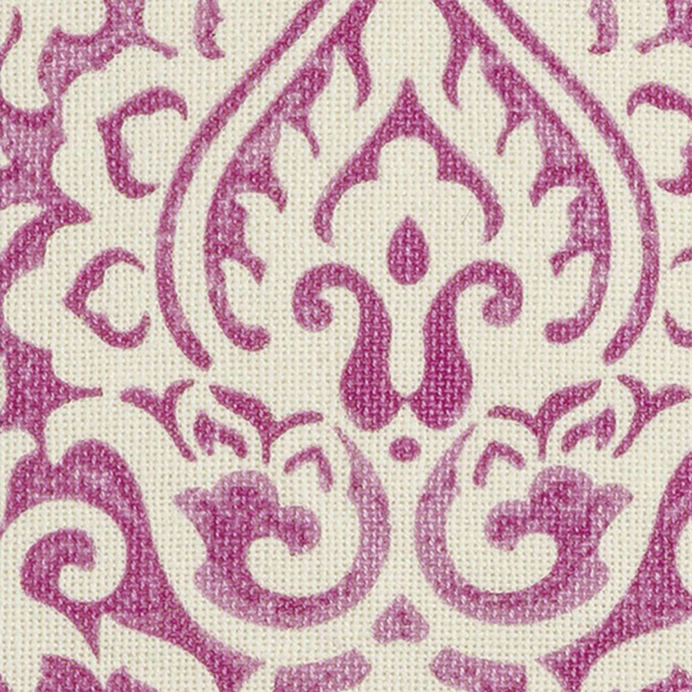 Rizzy Home 22&quot; x 22&quot; Damask Down Pillow in Pink and White, , large