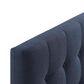 Modway Emily Upholstered Fabric Queen Headboard in Ivory, , large