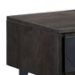 Blue River Cross 1 Drawer Nightstand in Dark Gray, , large