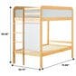 Walker Edison Adyn Twin over Twin Bunk Bed in Walnut, , large
