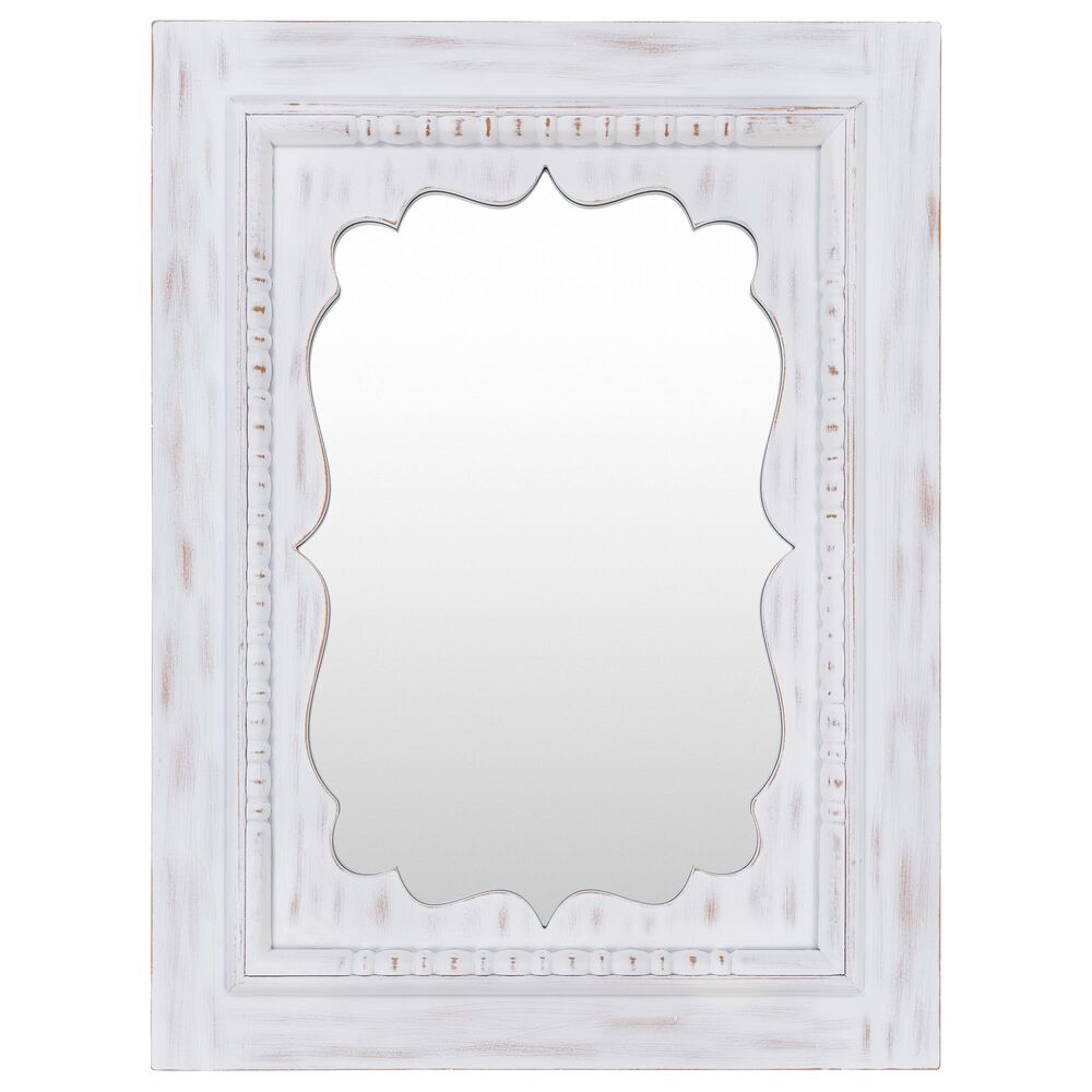 Surya Greenville Wall Mirror in White, , large