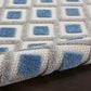 Nourison Aloha ALH26 9" x 12" Blue and Grey Indoor/Outdoor Area Rug, , large