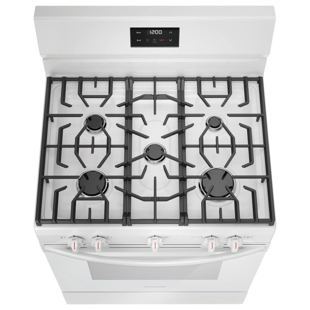 Frigidaire 30&quot; Freestanding Gas Range with Quick Boil Burner in White, , large
