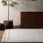 Jaipur Eva Quadrant 5" x 8" Silver Cloud, Moonstruck, Pastel Parchment, Almond Peach and Licorice Area Rug, , large