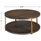 Uttermost Palisade Coffee Table in Coffee Oak and Antique Gold, , large