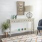 Linden Boulevard Sadie Long Console Table in Distressed Cream, , large