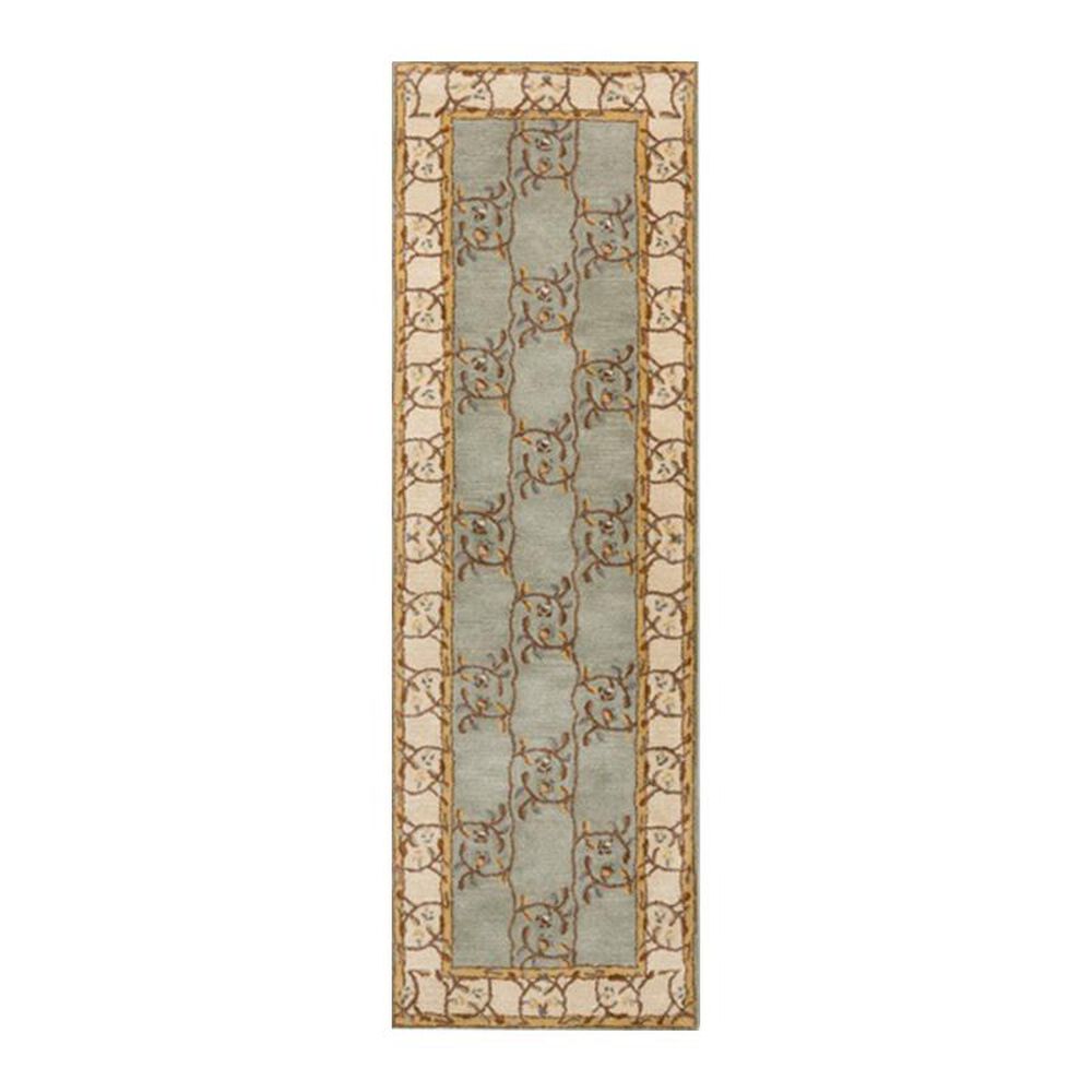 Surya Caesar CAE-1100 2'6" x 8' Sage, Beige and Orange Runner, , large