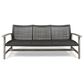 Hearth and Haven Outdoor Wicker Sofa with Wooden Frame in Grey, , large