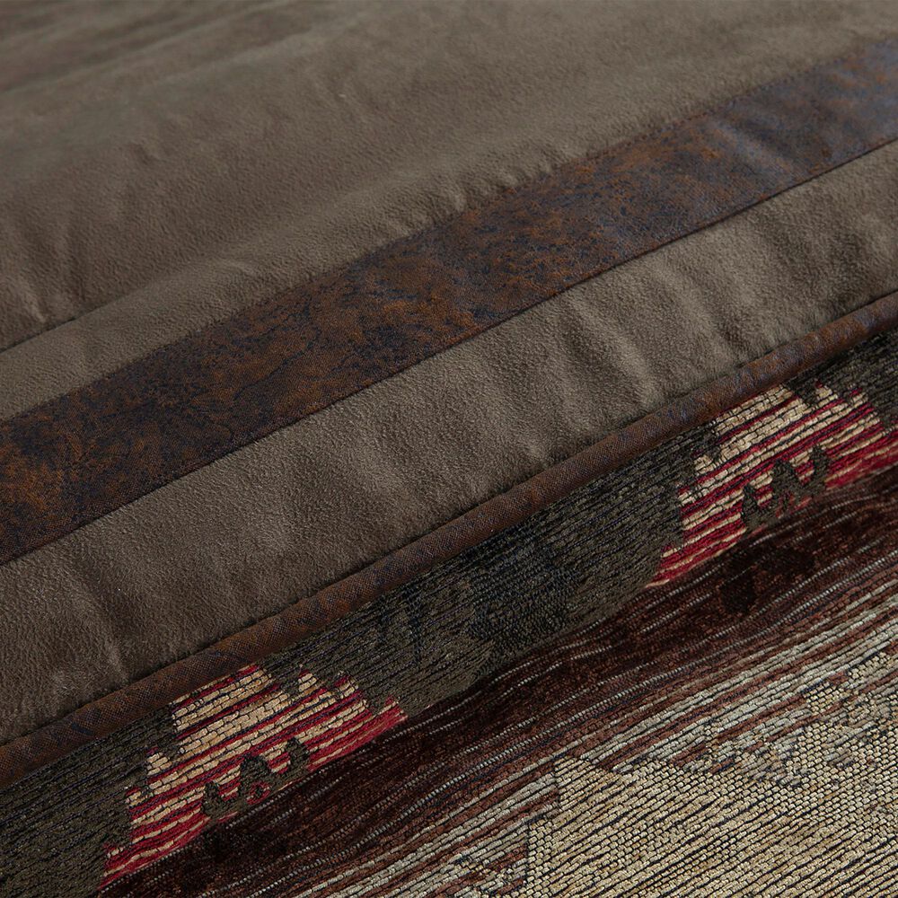 HiEnd Accents Sierra 5-Piece Twin Comforter Set in Red, Brown and Tan, , large