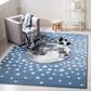 Safavieh Carousel 6"7" x 9" Light Blue and Grey Kids Area Rug, , large