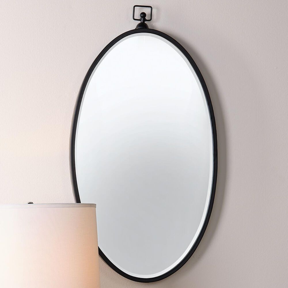 Splendor Living Thurston Wall Mirror in Matte Black, , large