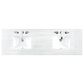 James Martin Vanities Brittany 72" Double Bathroom Vanity in Saddle Brown with 3 cm Arctic Fall Solid Surface Top and Rectangular Sink, , large