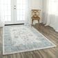 RIZZY Elite 9" x 12" Ivory and Light Grey Area Rug, , large