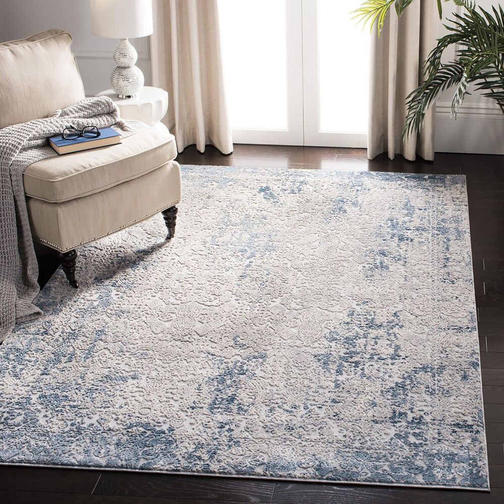 Safavieh Invista INV465F 4&#39; x 6&#39; Grey and Ivory Area Rug, , large
