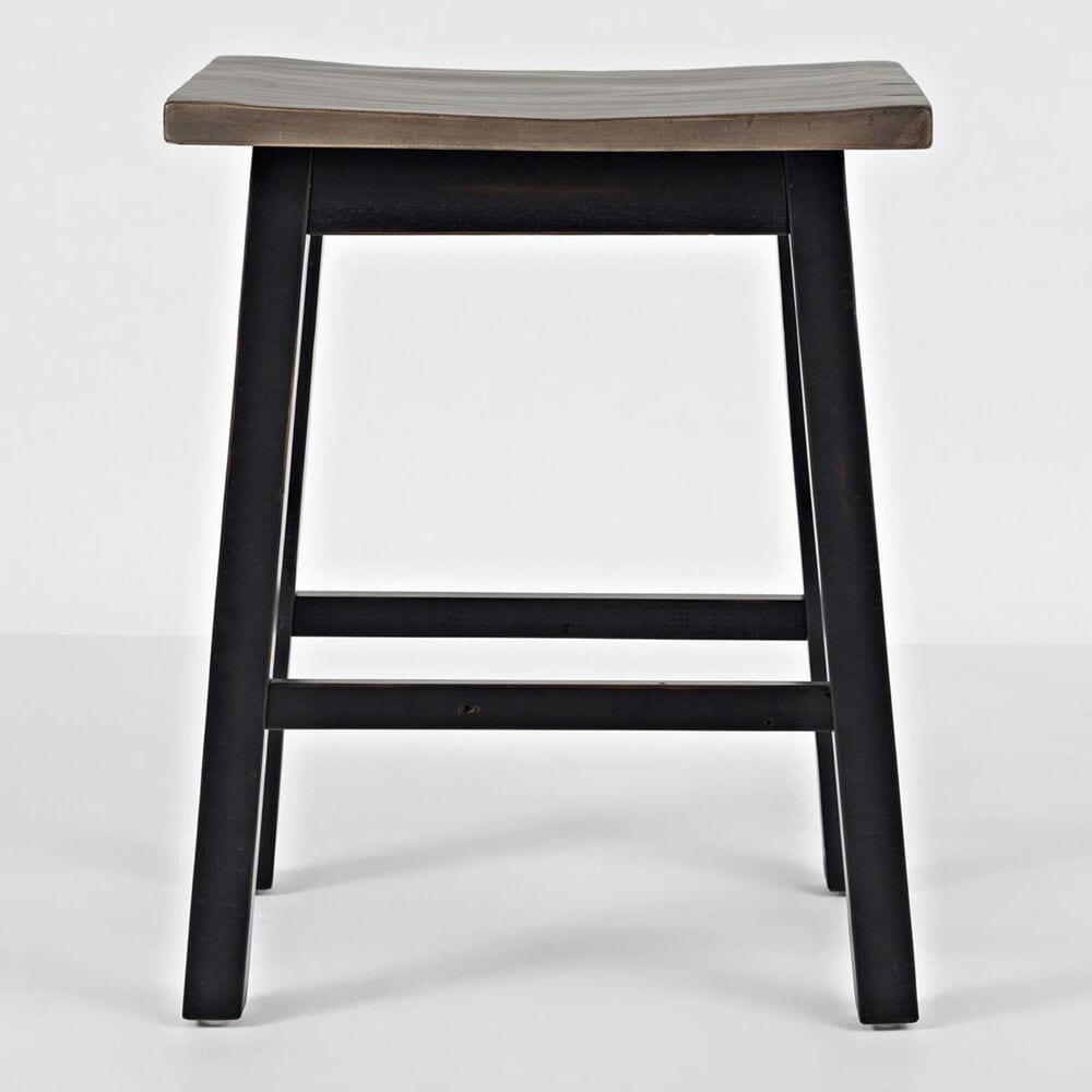 Waltham Madison County 3-Piece Counter Height Island Set in Black and Barnwood, , large