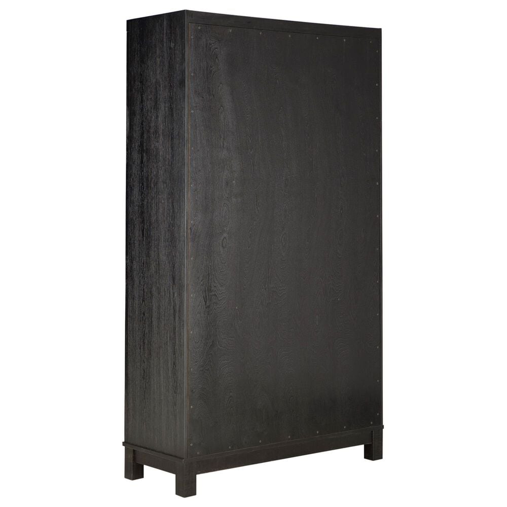 Ashley Christop Accent Cabinet in Black and Natural Brown, , large