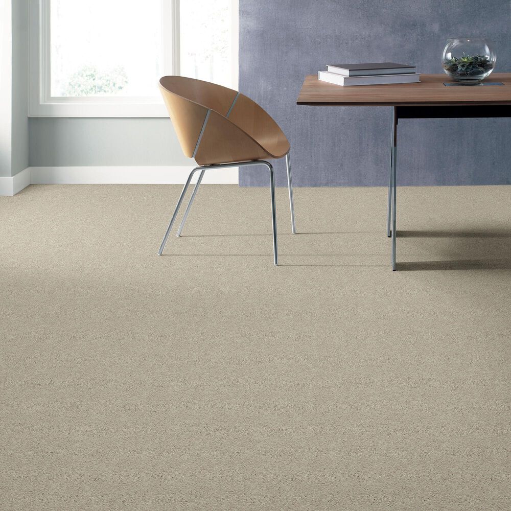 Shaw Simply the Best Cabana Life Solid Carpet in Shifting Sand, , large