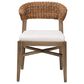 Baxton Studio Chloe Side Chair in Walnut Brown and Natural Brown, , large