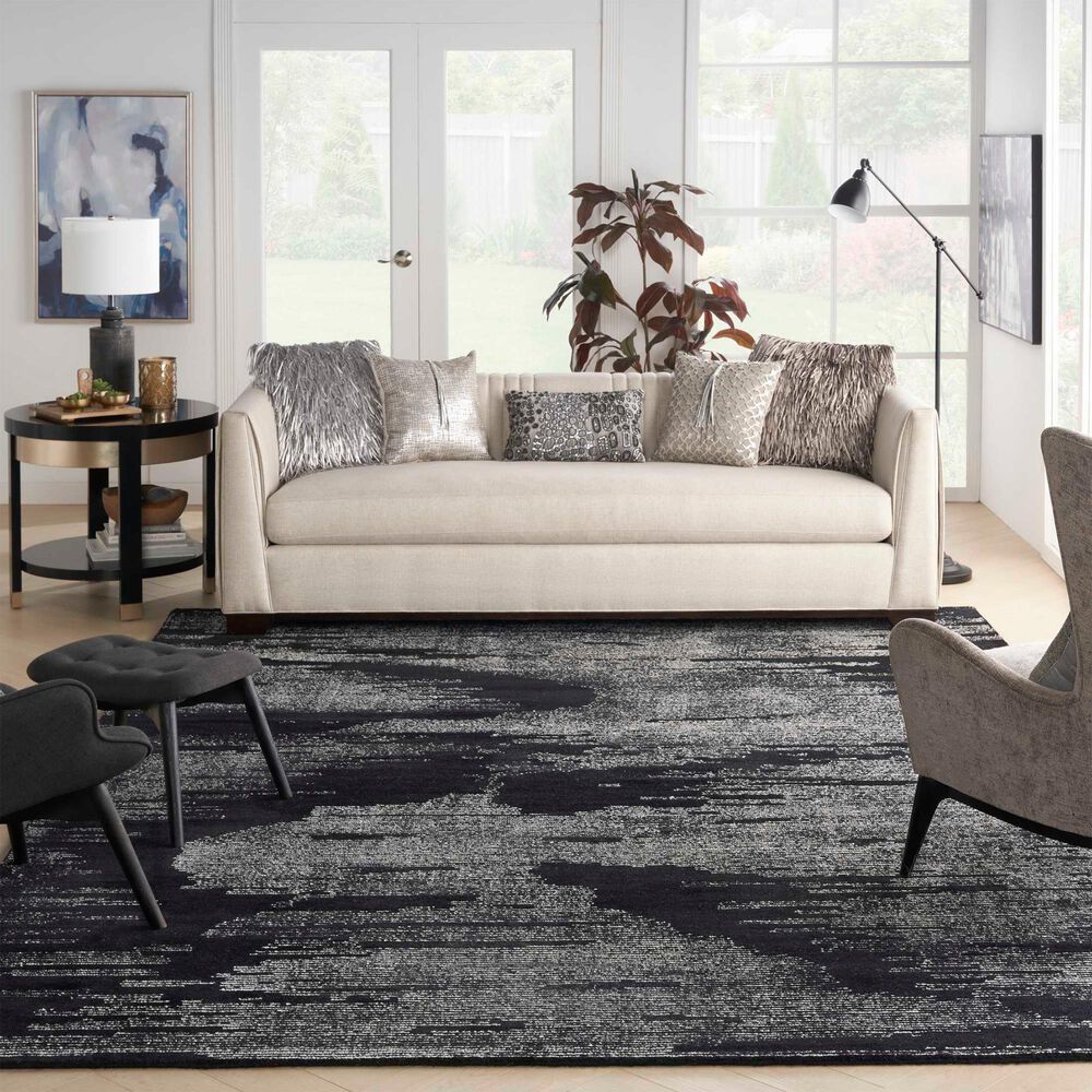 Nourison Ma30 Star 4&#39; x 6&#39; Black and Ivory Area Rug, , large