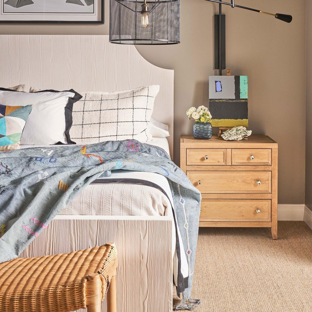 Furniture Worldwide Weekender 3-Drawer Nightstand in Sand Dune, , large