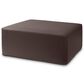 Jaxx Fairlie Faux Leather Ottoman in Chocolate, , large