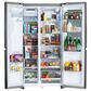 LG 27.1 Cu. Ft. Side-by-Side Refrigerator in Print Proof Stainless Steel, , large