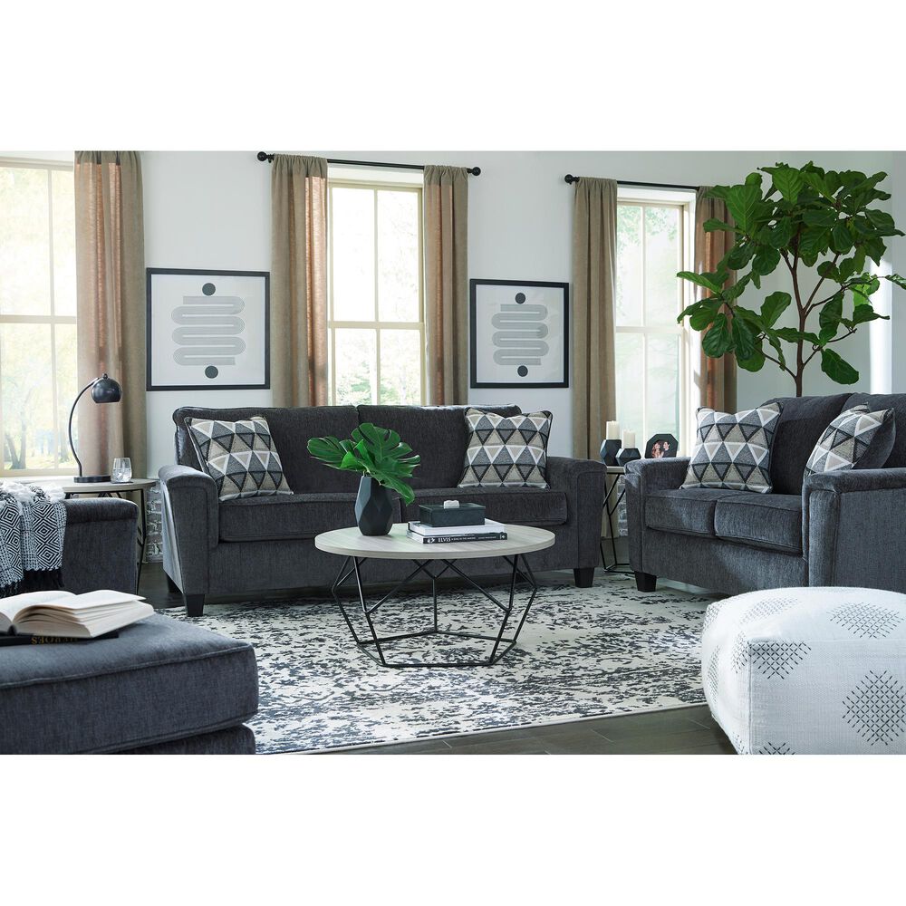 Ashley Abinger Stationary Queen Sofa Sleeper in Smoke, , large