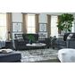 Ashley Abinger Stationary Queen Sofa Sleeper in Smoke, , large