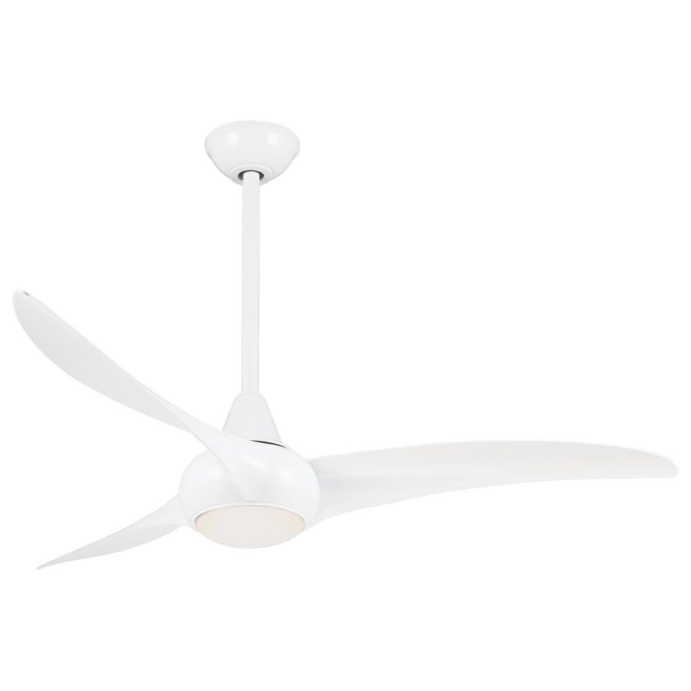 Minka-Aire Light Wave 52" Ceiling Fan with LED Light in White, , large