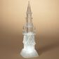 The Gerson Company 17.25" Lighted Spinning Water Globe Church in White, , large