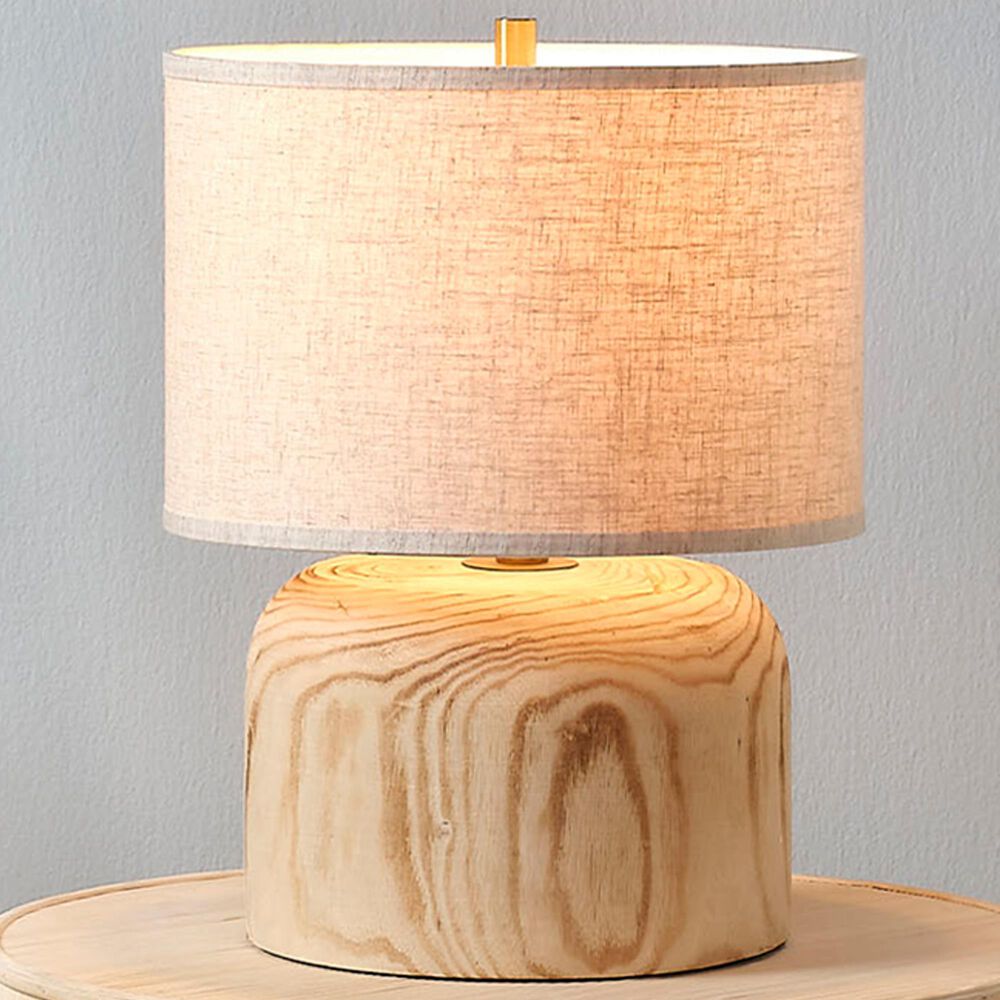 Splendor Living Valebrook Table Lamp in Natural and Antique Brass, , large
