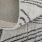 Feizy Whitton 2" x 3" Ivory and Black Area Rug, , large