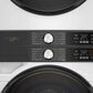 Whirlpool 4.5 Cu. Ft. Smart Front Load Washer and 7.4 Cu. Ft. Electric Dryer Stack Laundry in White, , large