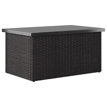 CorLiving Brisbane Patio Coffee Table in Distressed Charcoal and Grey - Table Only, , large