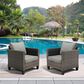 HOMLUX 28" Patio Single Chair in Dark Grey (Set of 2), , large