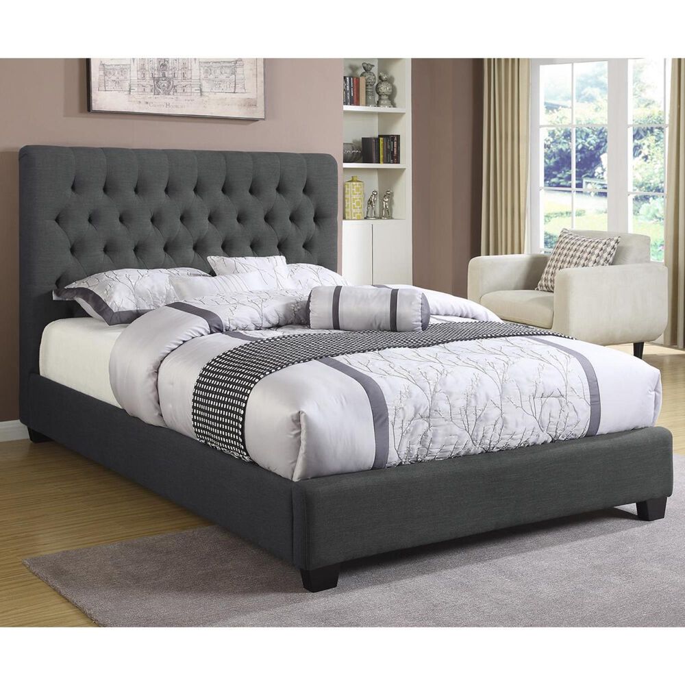 Pacific Landing Chloe California King Bed in Charcoal, , large
