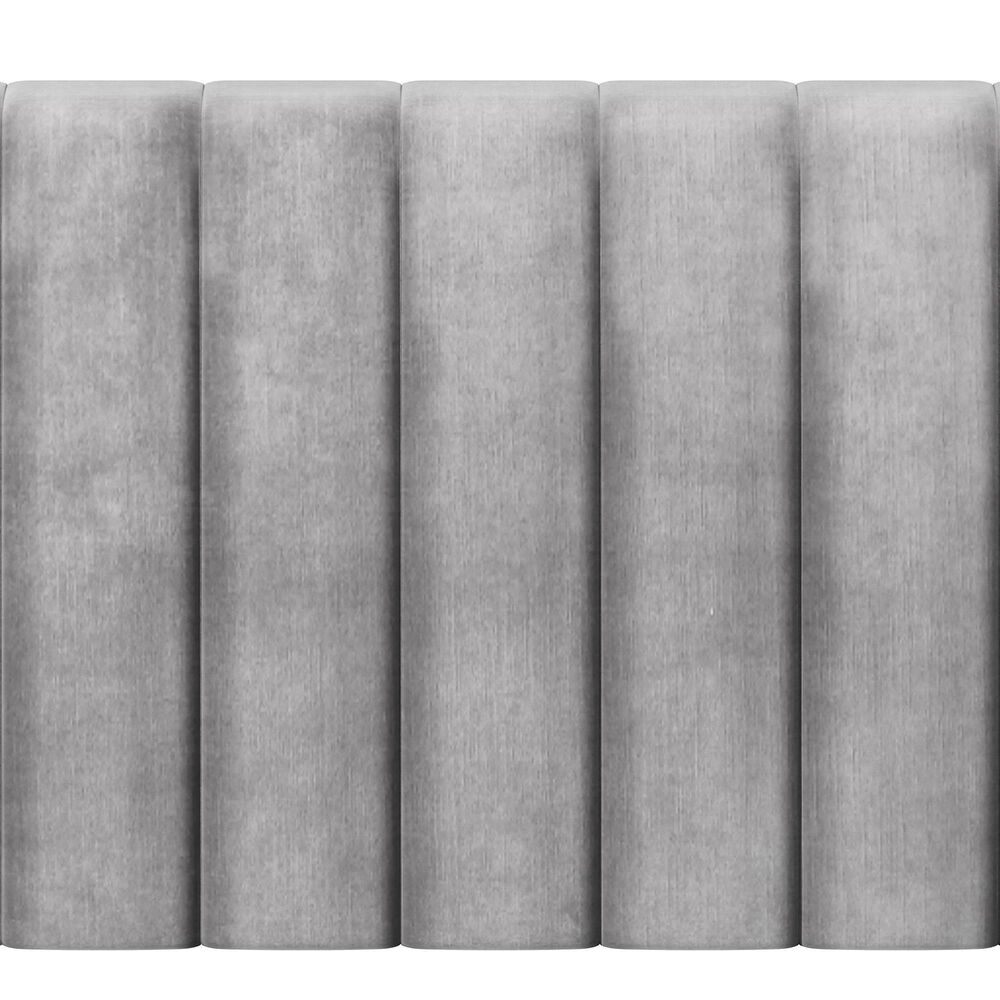 Richlands Furniture Crestone Queen Upholstered Platform Bed in Gray, , large