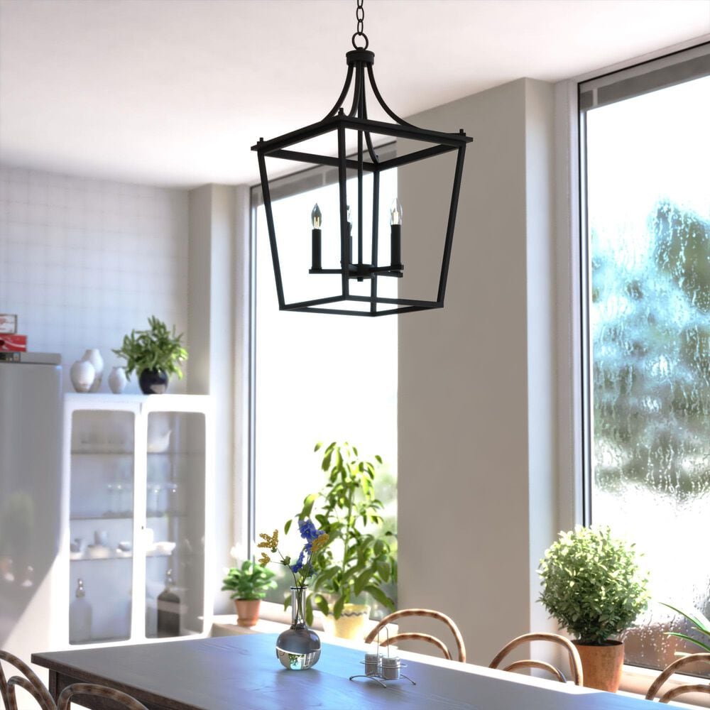 Vaxcel Cottage Grove 5-Light Lantern in Matte Black, , large