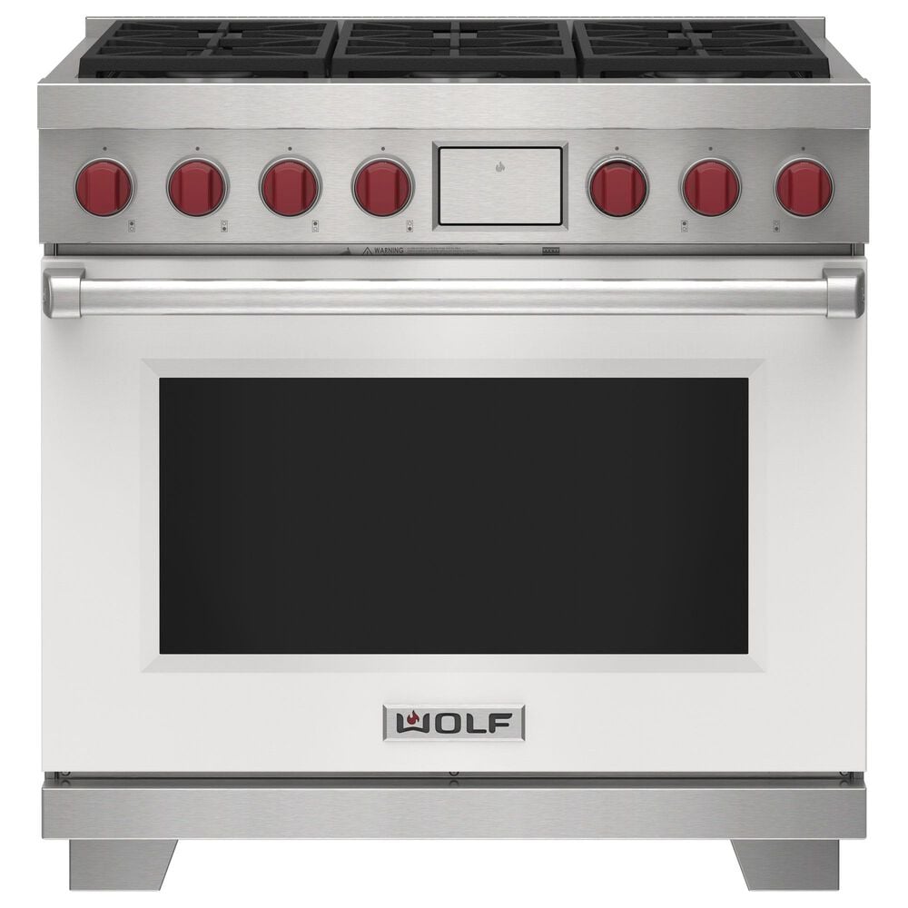 Wolf Appliances 6.3 Cu. Ft. Freestanding Dual Fuel Range with Liquid Propane in White, , large