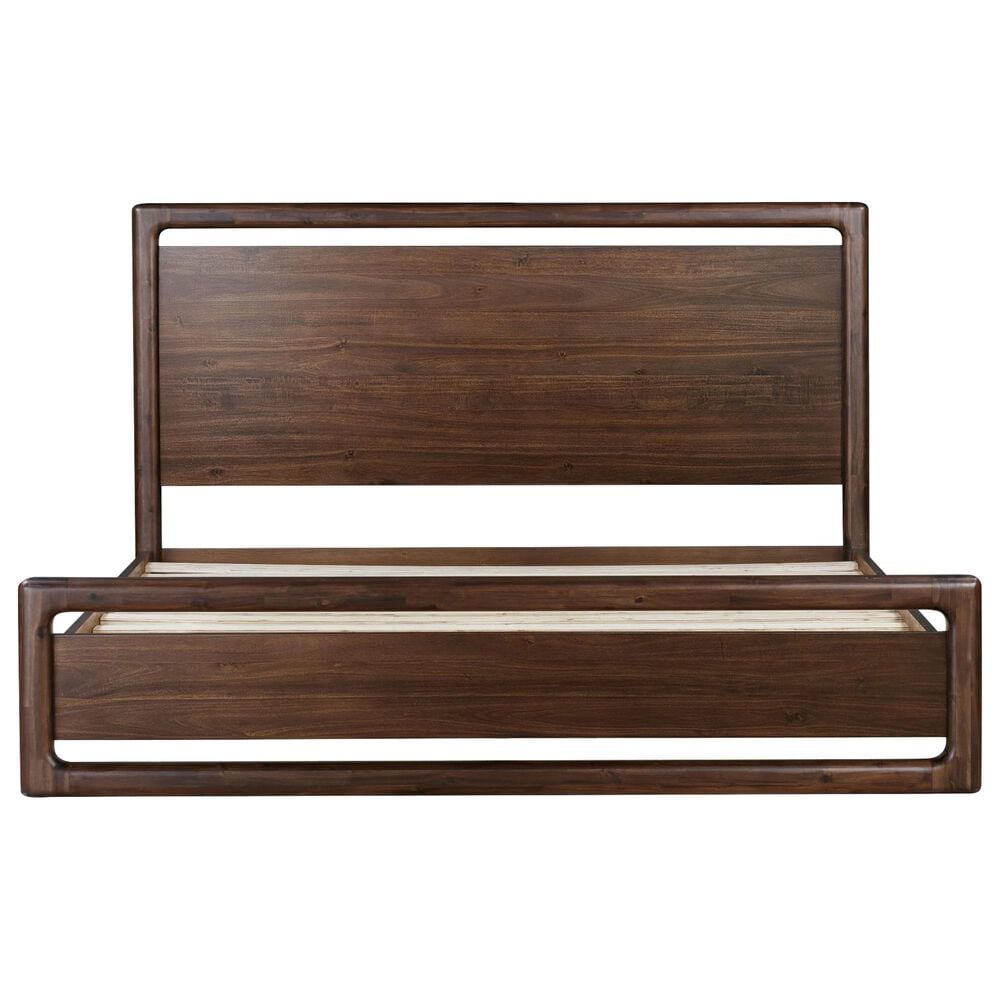 Urban Home Sol Queen Platform Panel Bed with Two Nightstands in Brown Spice, , large