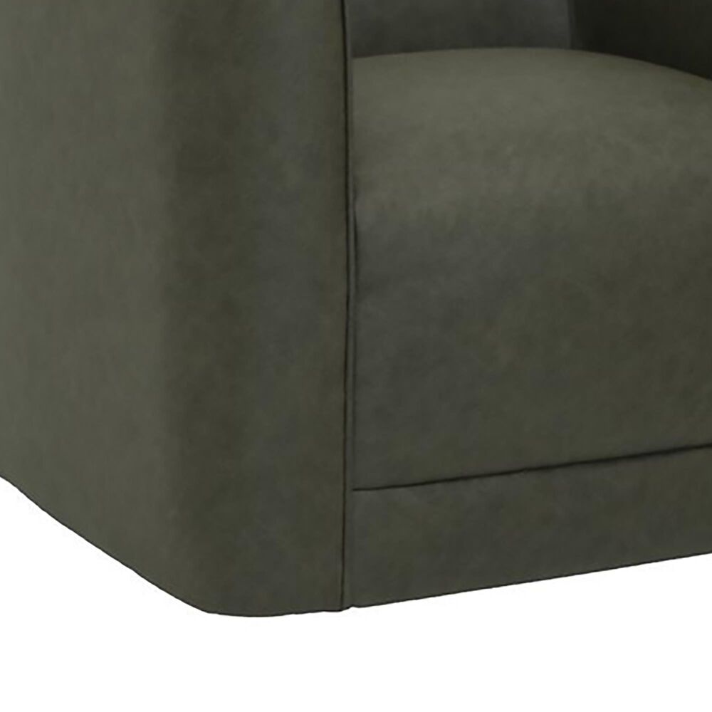 Emerald Home Furnishings Whirlaway Swivel Accent Chair in Olive, , large