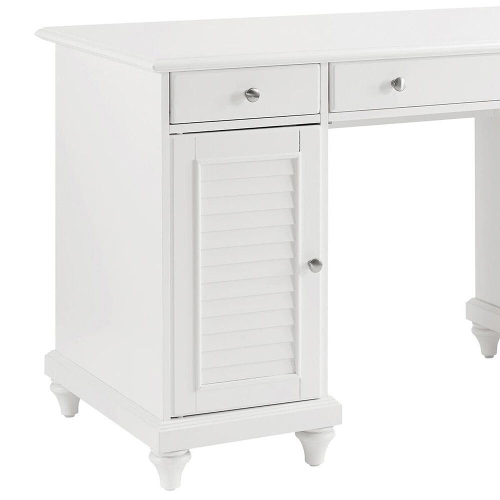 Crosley Furniture Palmetto Computer Desk In White Finish Nebraska Furniture Mart