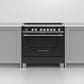 Fisher & Paykel 36" Classic Induction Range with 5 Burners in Black, , large