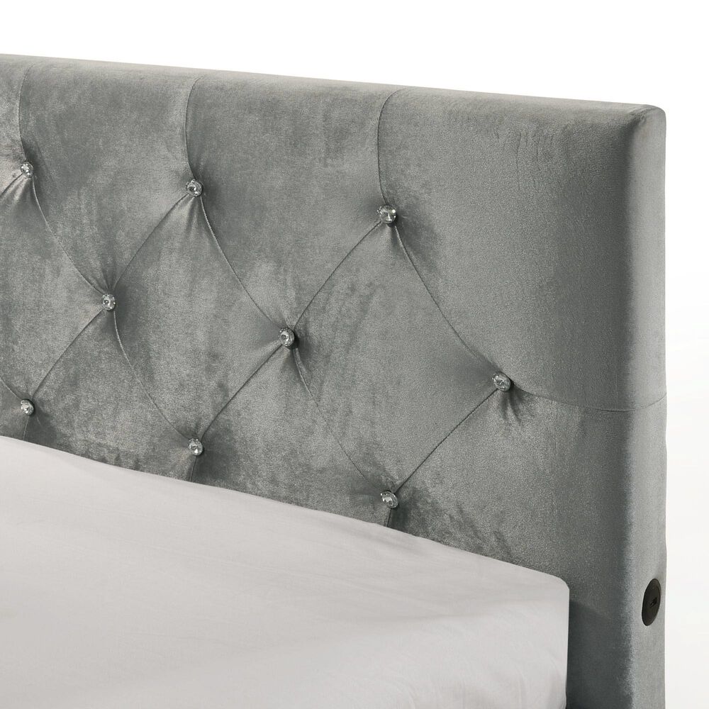 Mayberry Hill Twin Corner Bed in Grey, , large