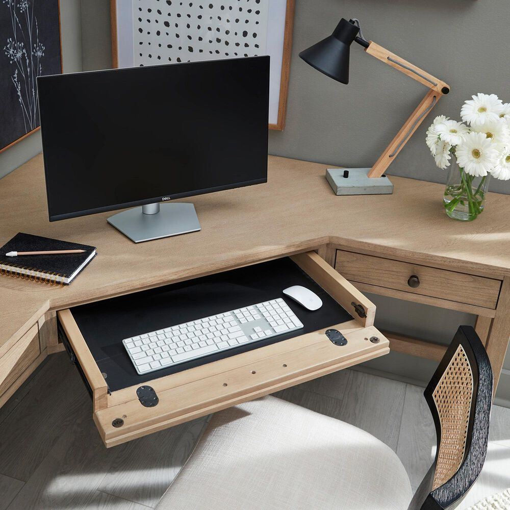 Riva Ridge Emerson Corner Desk in Light Elm, , large