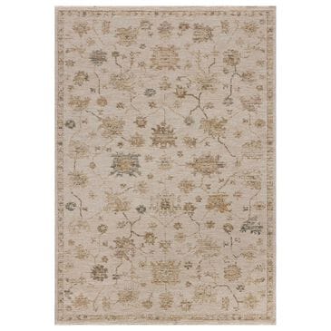 Loloi Willa Bone and Multicolor 7"10" Round Area Rug, , large